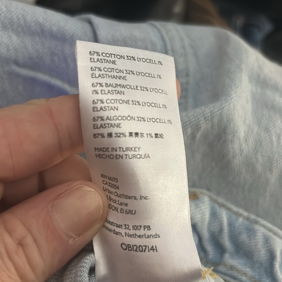 We the Free by Free People Super Flare High Waisted Light Wash Jeans, Size 29 - Picture 9 of 9